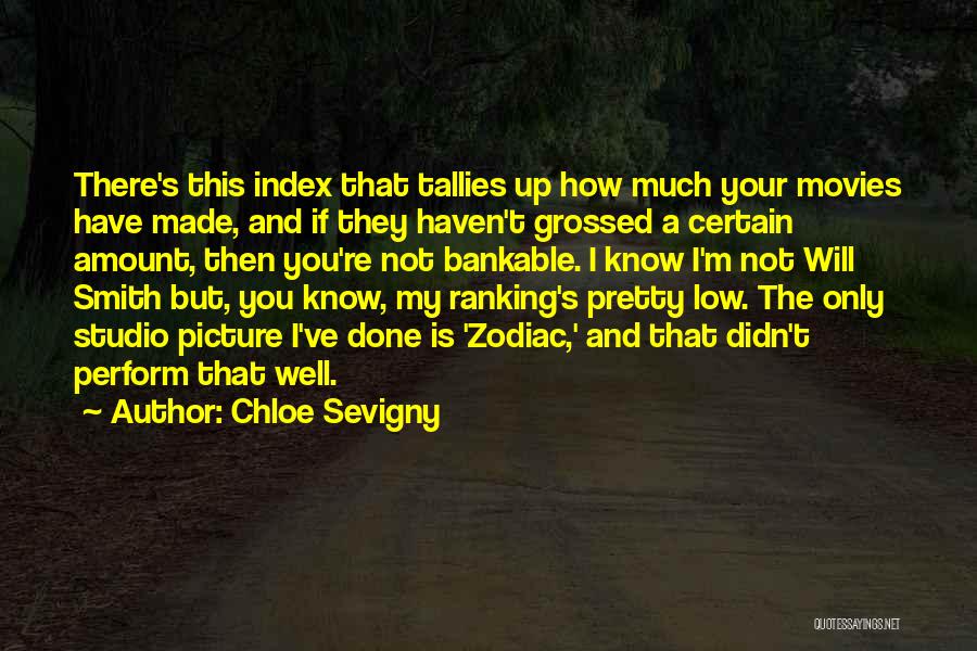 Chloe Sevigny Quotes: There's This Index That Tallies Up How Much Your Movies Have Made, And If They Haven't Grossed A Certain Amount,