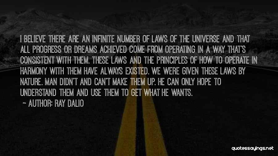 Ray Dalio Quotes: I Believe There Are An Infinite Number Of Laws Of The Universe And That All Progress Or Dreams Achieved Come