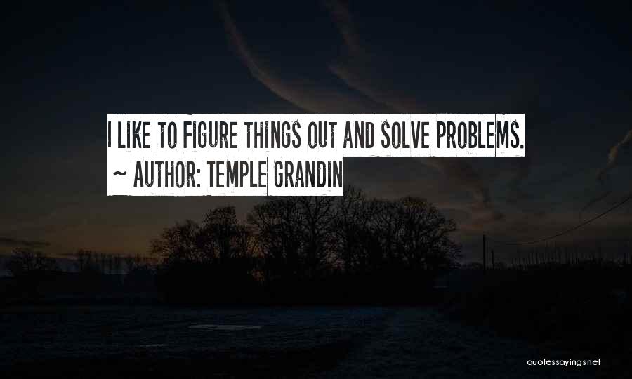 Temple Grandin Quotes: I Like To Figure Things Out And Solve Problems.