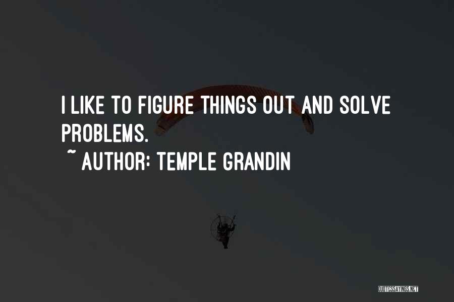 Temple Grandin Quotes: I Like To Figure Things Out And Solve Problems.