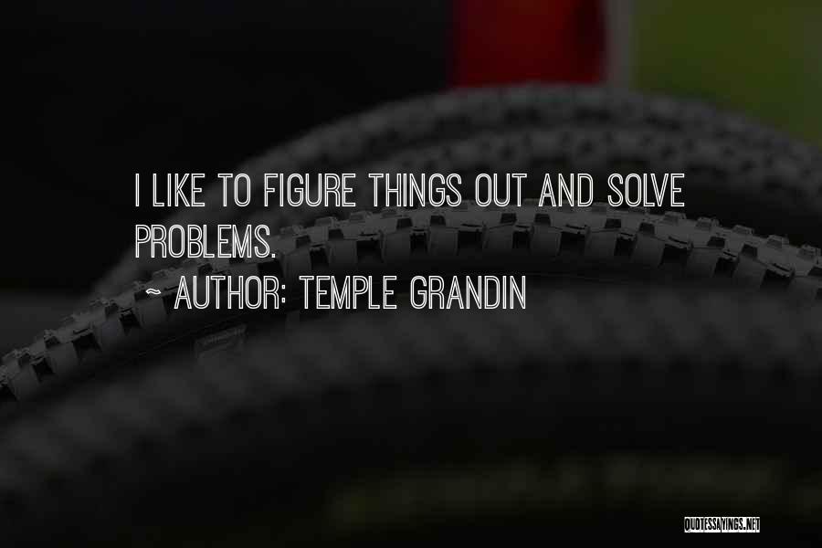 Temple Grandin Quotes: I Like To Figure Things Out And Solve Problems.