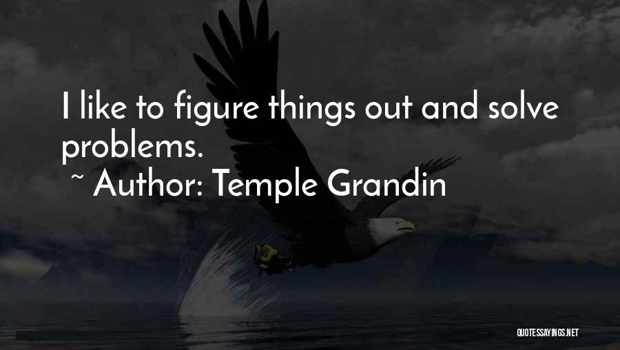 Temple Grandin Quotes: I Like To Figure Things Out And Solve Problems.