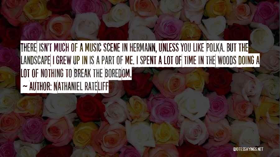 Nathaniel Rateliff Quotes: There Isn't Much Of A Music Scene In Hermann, Unless You Like Polka. But The Landscape I Grew Up In