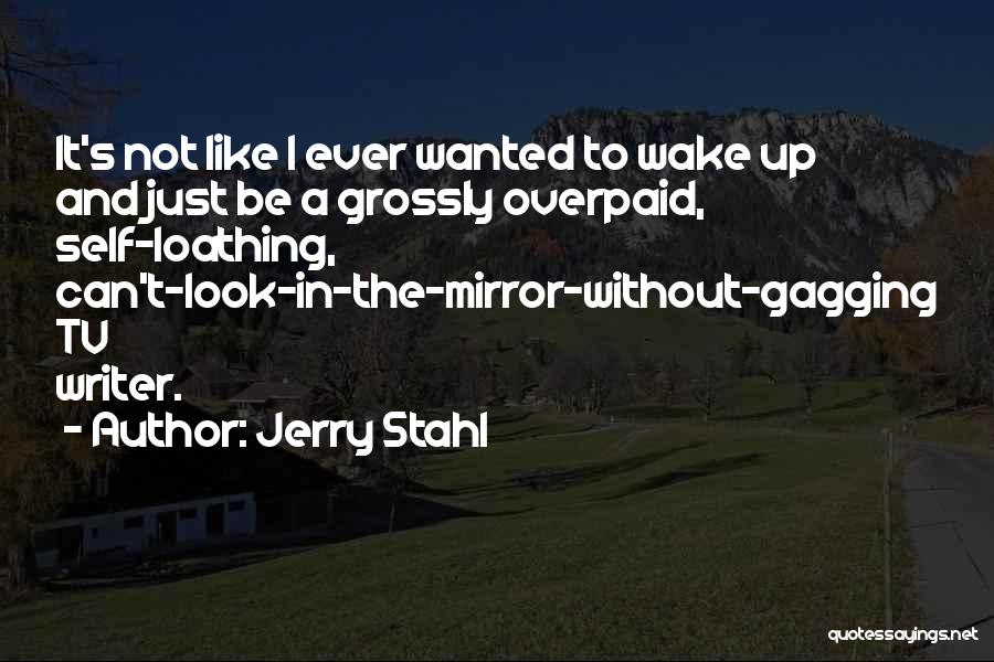 Jerry Stahl Quotes: It's Not Like I Ever Wanted To Wake Up And Just Be A Grossly Overpaid, Self-loathing, Can't-look-in-the-mirror-without-gagging Tv Writer.