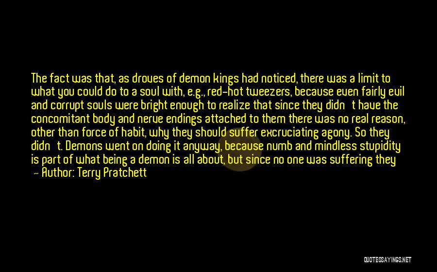 Terry Pratchett Quotes: The Fact Was That, As Droves Of Demon Kings Had Noticed, There Was A Limit To What You Could Do