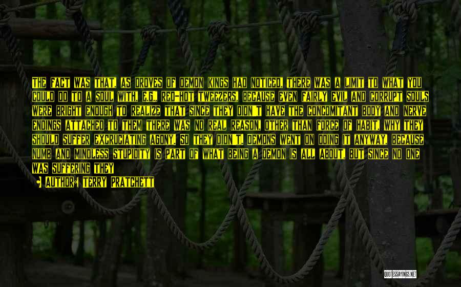 Terry Pratchett Quotes: The Fact Was That, As Droves Of Demon Kings Had Noticed, There Was A Limit To What You Could Do