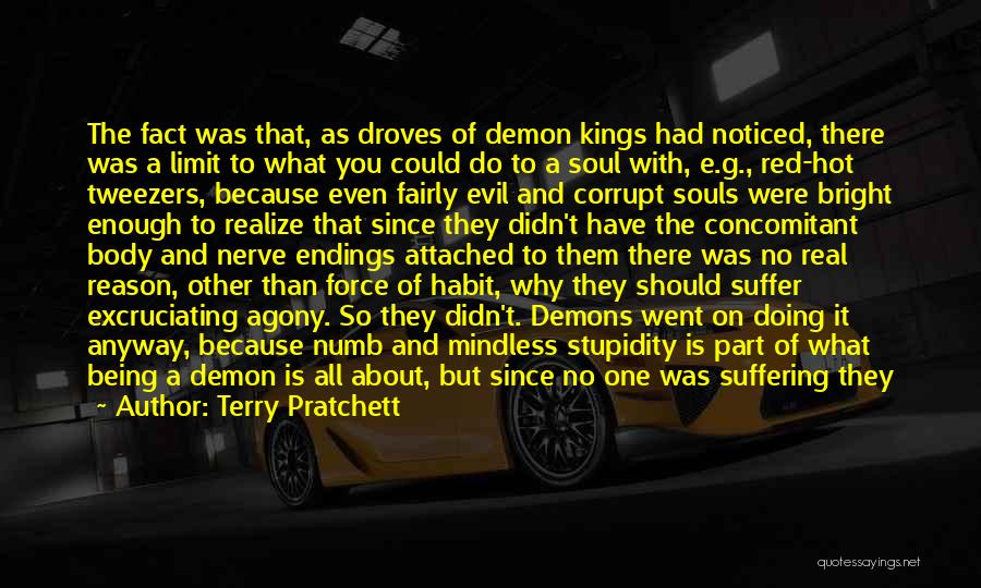 Terry Pratchett Quotes: The Fact Was That, As Droves Of Demon Kings Had Noticed, There Was A Limit To What You Could Do