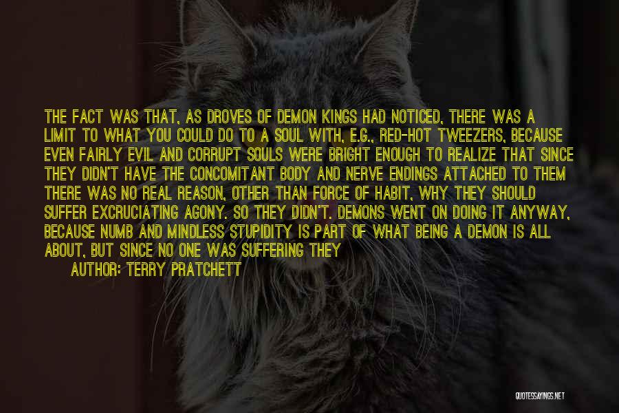 Terry Pratchett Quotes: The Fact Was That, As Droves Of Demon Kings Had Noticed, There Was A Limit To What You Could Do