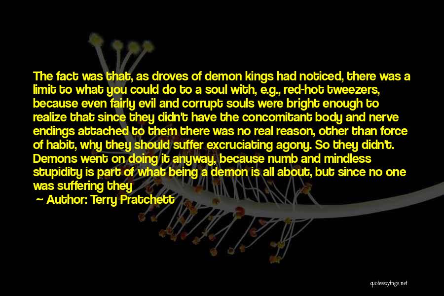 Terry Pratchett Quotes: The Fact Was That, As Droves Of Demon Kings Had Noticed, There Was A Limit To What You Could Do