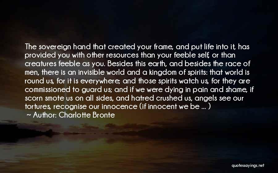 Charlotte Bronte Quotes: The Sovereign Hand That Created Your Frame, And Put Life Into It, Has Provided You With Other Resources Than Your