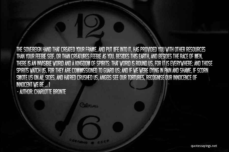 Charlotte Bronte Quotes: The Sovereign Hand That Created Your Frame, And Put Life Into It, Has Provided You With Other Resources Than Your