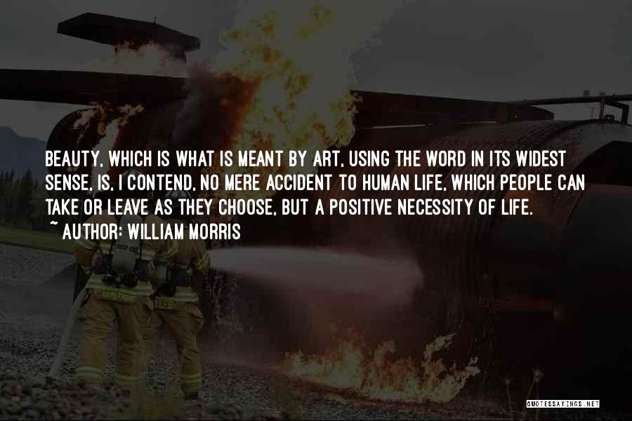 William Morris Quotes: Beauty, Which Is What Is Meant By Art, Using The Word In Its Widest Sense, Is, I Contend, No Mere