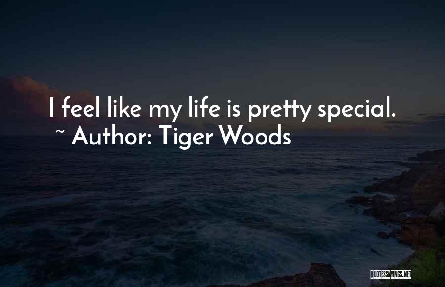 Tiger Woods Quotes: I Feel Like My Life Is Pretty Special.