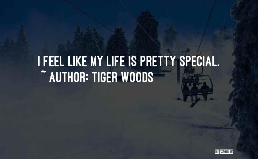 Tiger Woods Quotes: I Feel Like My Life Is Pretty Special.