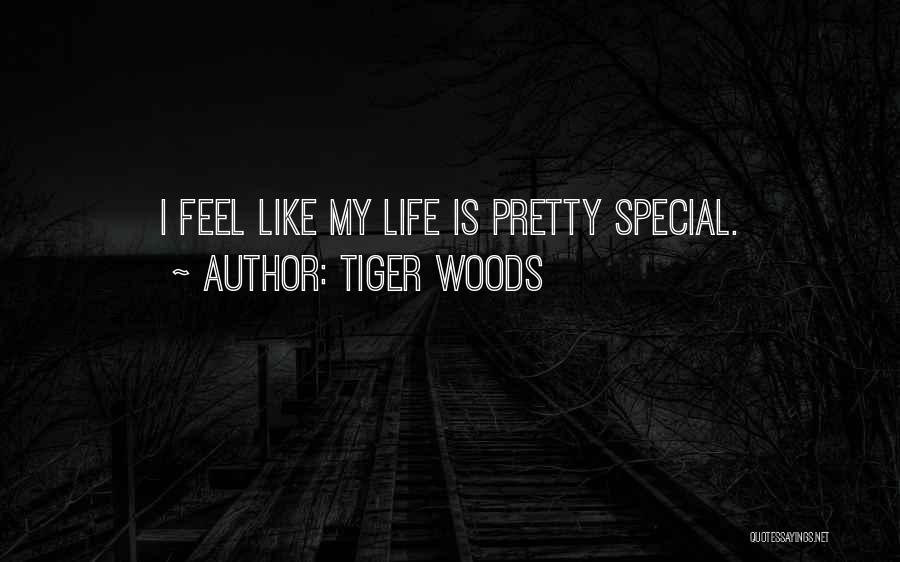Tiger Woods Quotes: I Feel Like My Life Is Pretty Special.