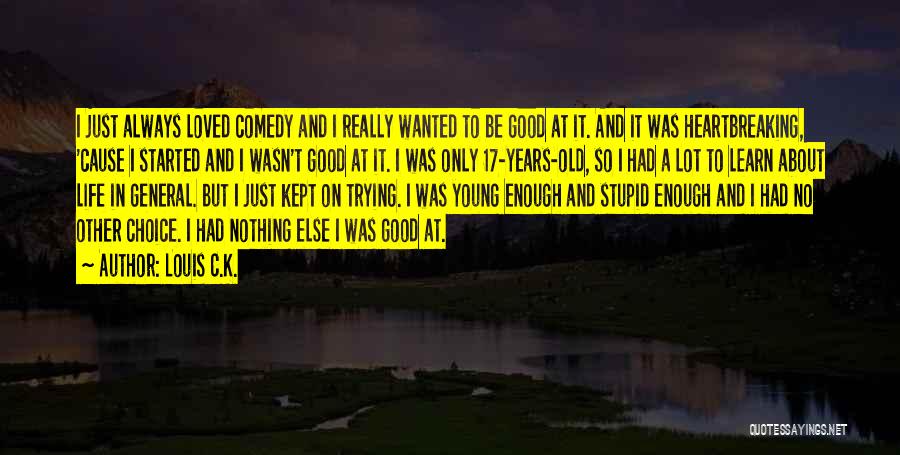 17 Years Old Quotes By Louis C.K.