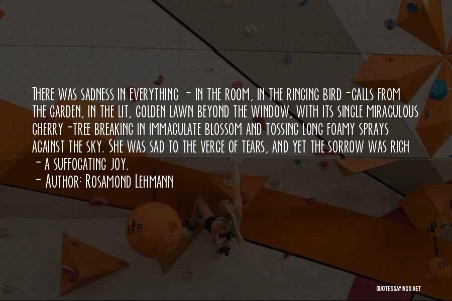 Rosamond Lehmann Quotes: There Was Sadness In Everything - In The Room, In The Ringing Bird-calls From The Garden, In The Lit, Golden