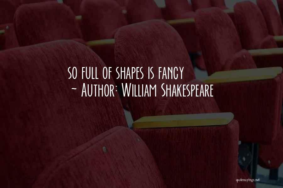 William Shakespeare Quotes: So Full Of Shapes Is Fancy