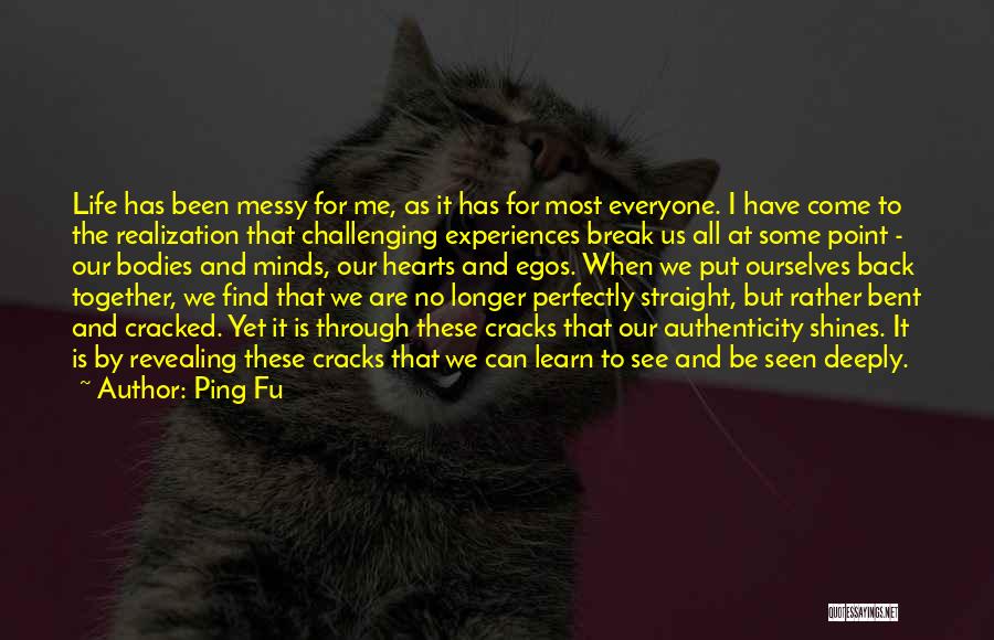 Ping Fu Quotes: Life Has Been Messy For Me, As It Has For Most Everyone. I Have Come To The Realization That Challenging