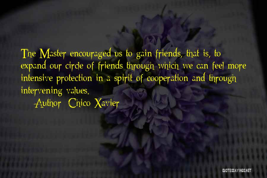 Chico Xavier Quotes: The Master Encouraged Us To Gain Friends, That Is, To Expand Our Circle Of Friends Through Which We Can Feel