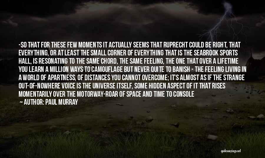 Paul Murray Quotes: -so That For These Few Moments It Actually Seems That Ruprecht Could Be Right, That Everything, Or At Least The