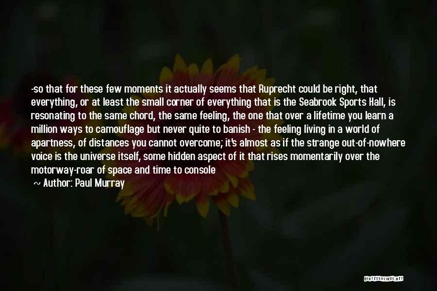 Paul Murray Quotes: -so That For These Few Moments It Actually Seems That Ruprecht Could Be Right, That Everything, Or At Least The