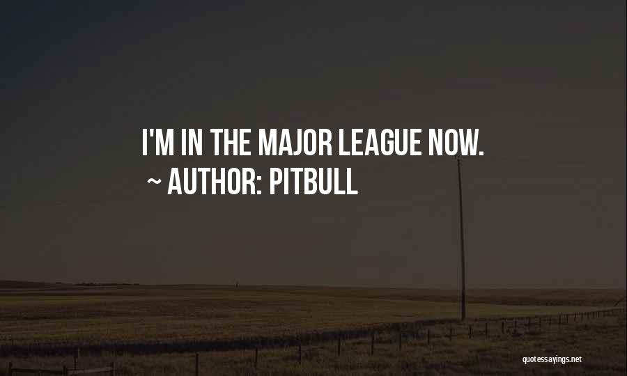 Pitbull Quotes: I'm In The Major League Now.
