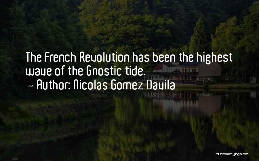 Nicolas Gomez Davila Quotes: The French Revolution Has Been The Highest Wave Of The Gnostic Tide.