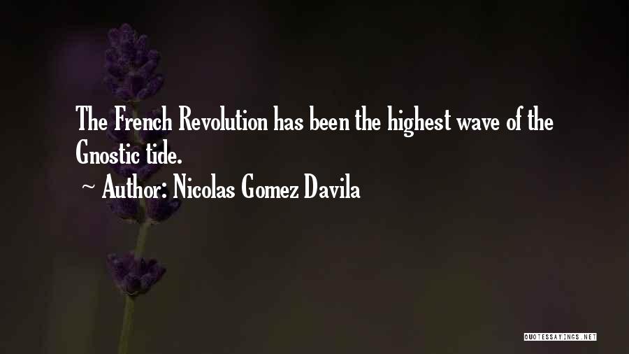 Nicolas Gomez Davila Quotes: The French Revolution Has Been The Highest Wave Of The Gnostic Tide.