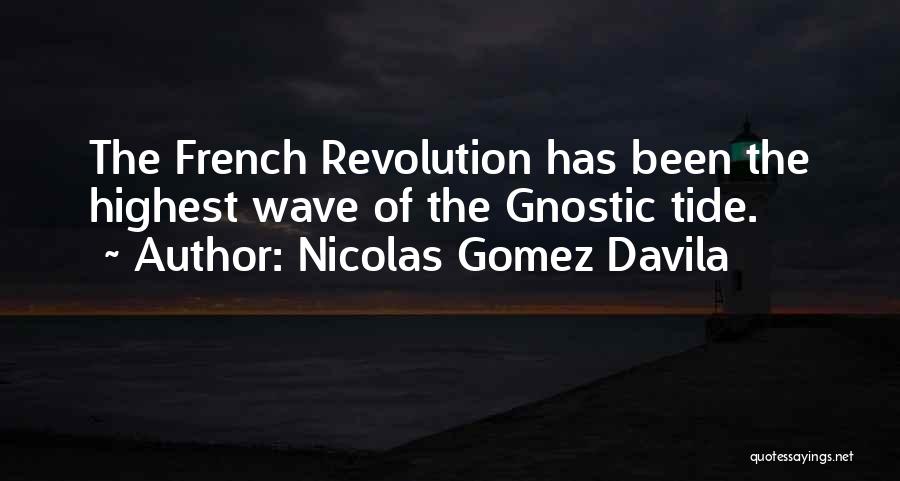 Nicolas Gomez Davila Quotes: The French Revolution Has Been The Highest Wave Of The Gnostic Tide.