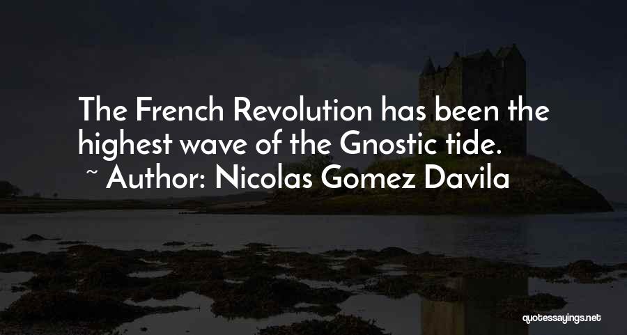 Nicolas Gomez Davila Quotes: The French Revolution Has Been The Highest Wave Of The Gnostic Tide.