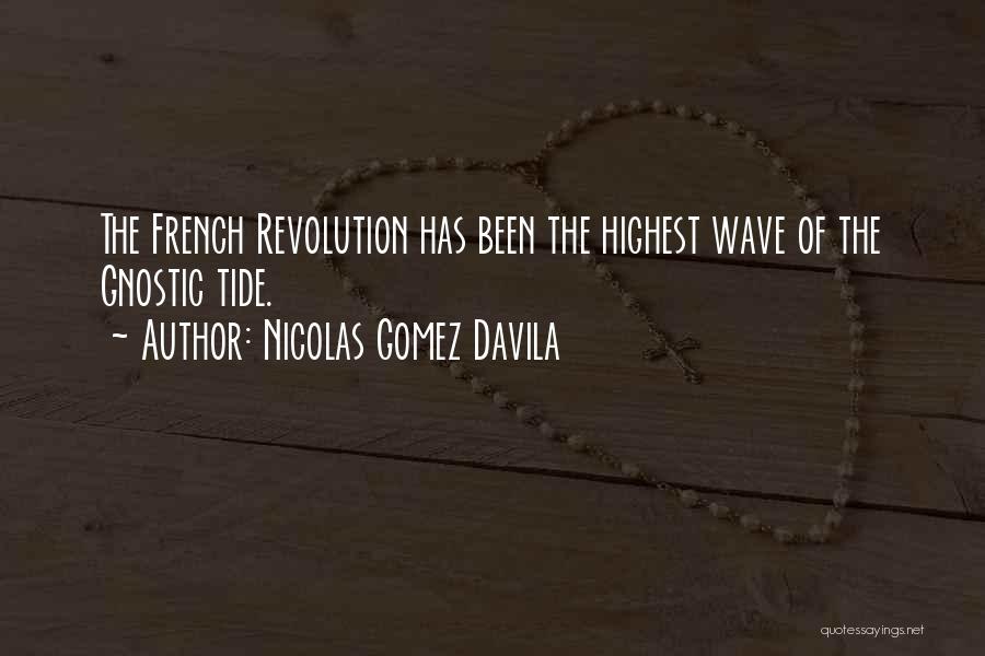 Nicolas Gomez Davila Quotes: The French Revolution Has Been The Highest Wave Of The Gnostic Tide.