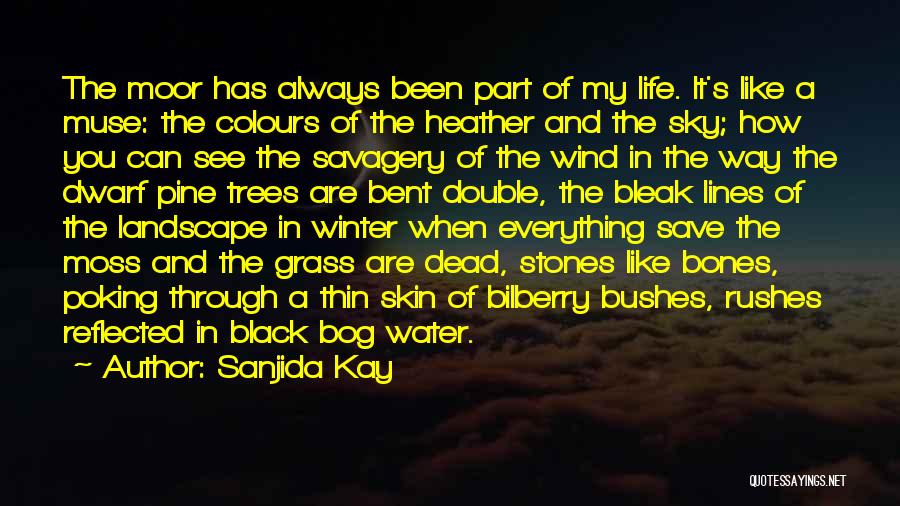 Sanjida Kay Quotes: The Moor Has Always Been Part Of My Life. It's Like A Muse: The Colours Of The Heather And The