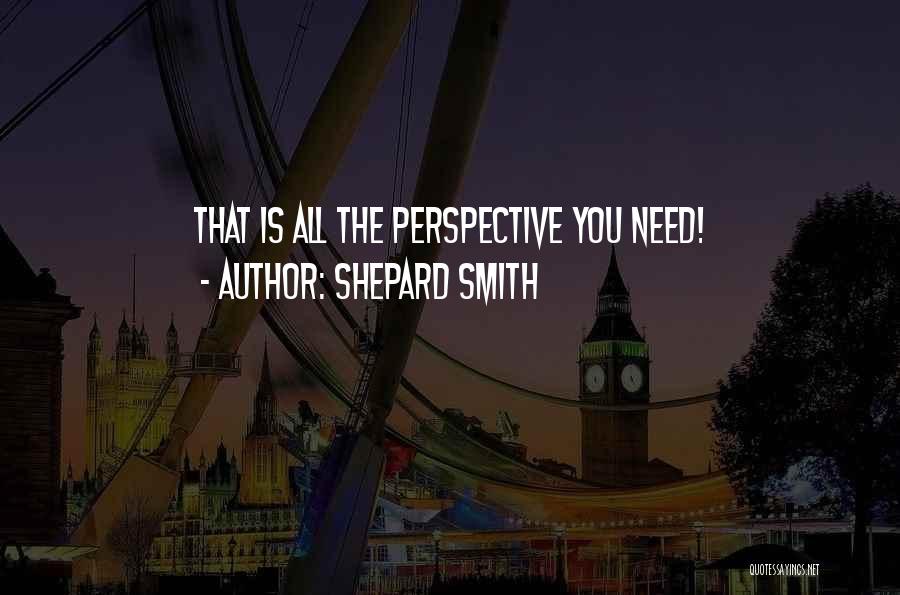 Shepard Smith Quotes: That Is All The Perspective You Need!