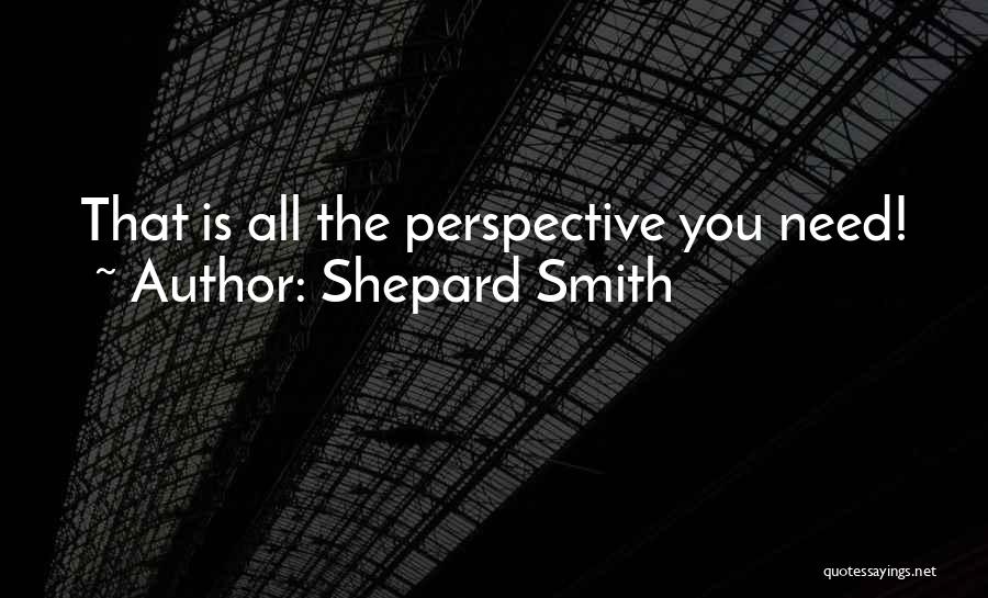 Shepard Smith Quotes: That Is All The Perspective You Need!