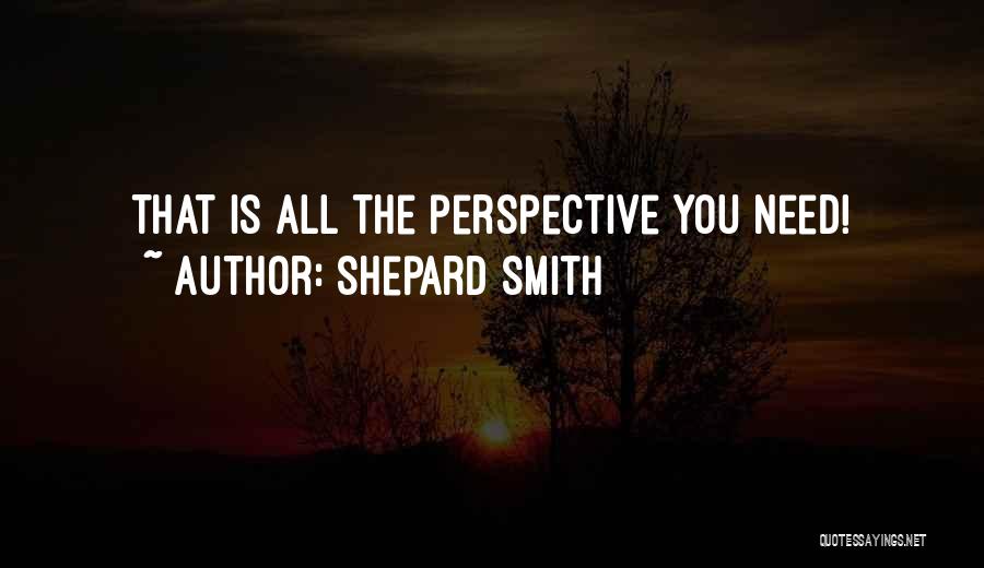 Shepard Smith Quotes: That Is All The Perspective You Need!