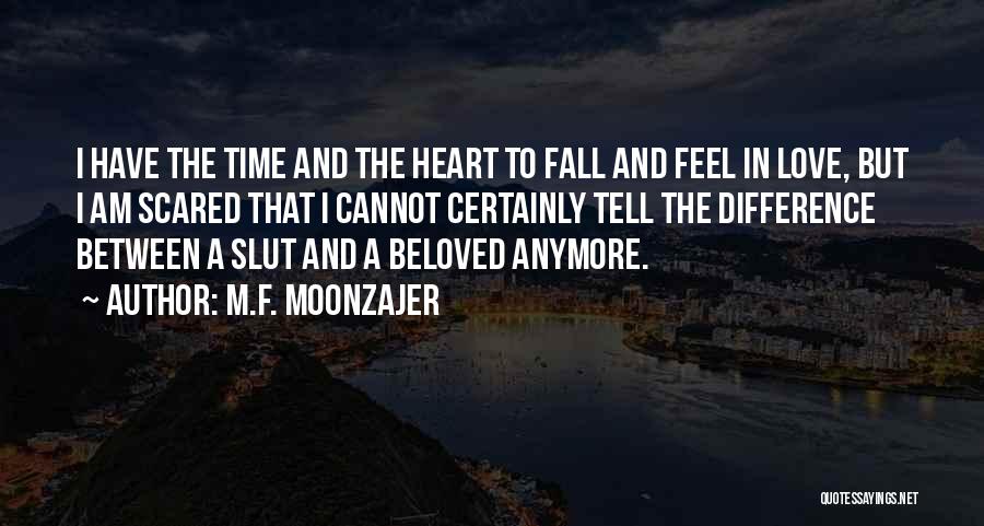 M.F. Moonzajer Quotes: I Have The Time And The Heart To Fall And Feel In Love, But I Am Scared That I Cannot