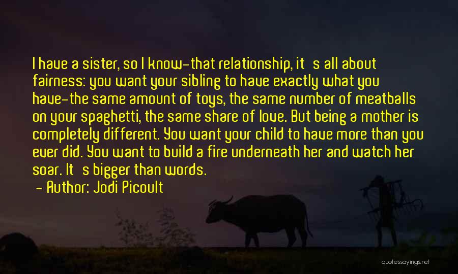 Jodi Picoult Quotes: I Have A Sister, So I Know-that Relationship, It's All About Fairness: You Want Your Sibling To Have Exactly What