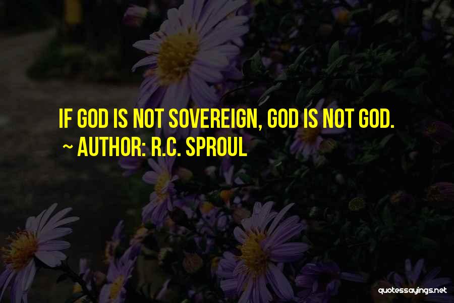 R.C. Sproul Quotes: If God Is Not Sovereign, God Is Not God.