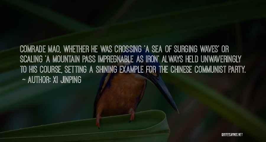 Xi Jinping Quotes: Comrade Mao, Whether He Was Crossing 'a Sea Of Surging Waves' Or Scaling 'a Mountain Pass Impregnable As Iron' Always