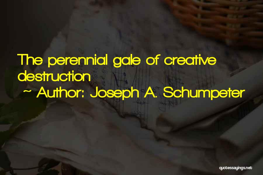 Joseph A. Schumpeter Quotes: The Perennial Gale Of Creative Destruction