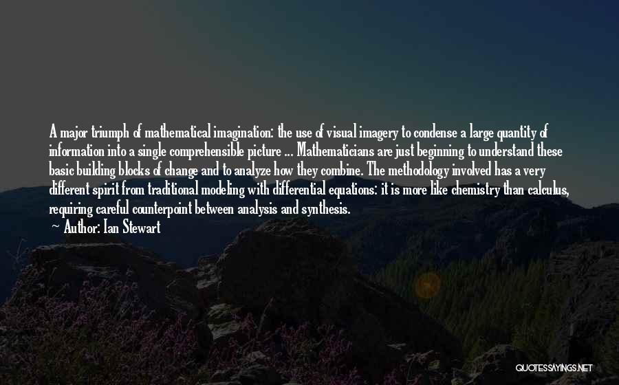 Ian Stewart Quotes: A Major Triumph Of Mathematical Imagination: The Use Of Visual Imagery To Condense A Large Quantity Of Information Into A