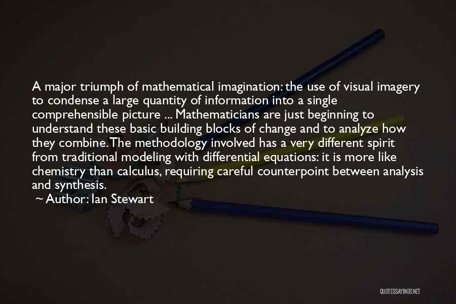 Ian Stewart Quotes: A Major Triumph Of Mathematical Imagination: The Use Of Visual Imagery To Condense A Large Quantity Of Information Into A