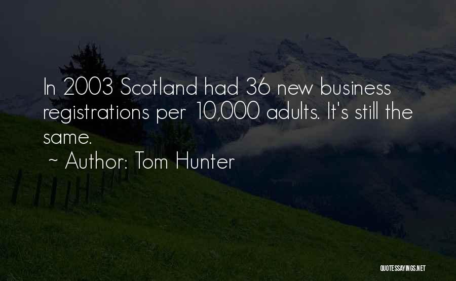 Tom Hunter Quotes: In 2003 Scotland Had 36 New Business Registrations Per 10,000 Adults. It's Still The Same.