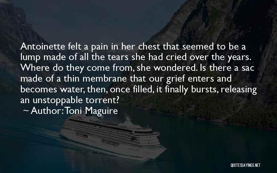 Toni Maguire Quotes: Antoinette Felt A Pain In Her Chest That Seemed To Be A Lump Made Of All The Tears She Had