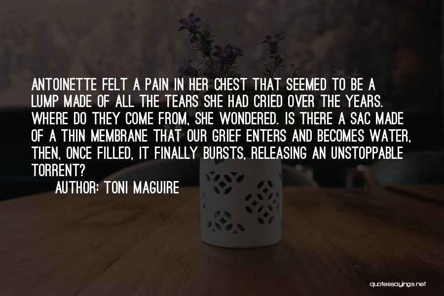 Toni Maguire Quotes: Antoinette Felt A Pain In Her Chest That Seemed To Be A Lump Made Of All The Tears She Had