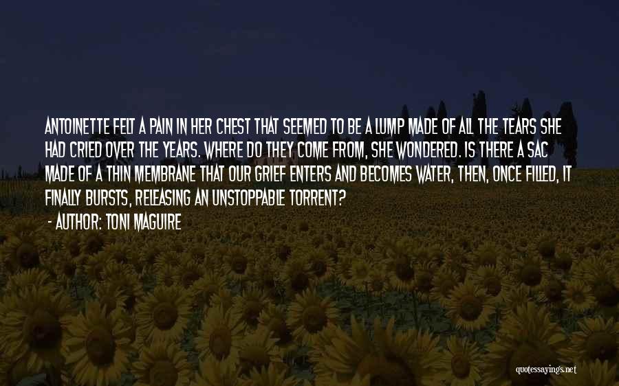 Toni Maguire Quotes: Antoinette Felt A Pain In Her Chest That Seemed To Be A Lump Made Of All The Tears She Had