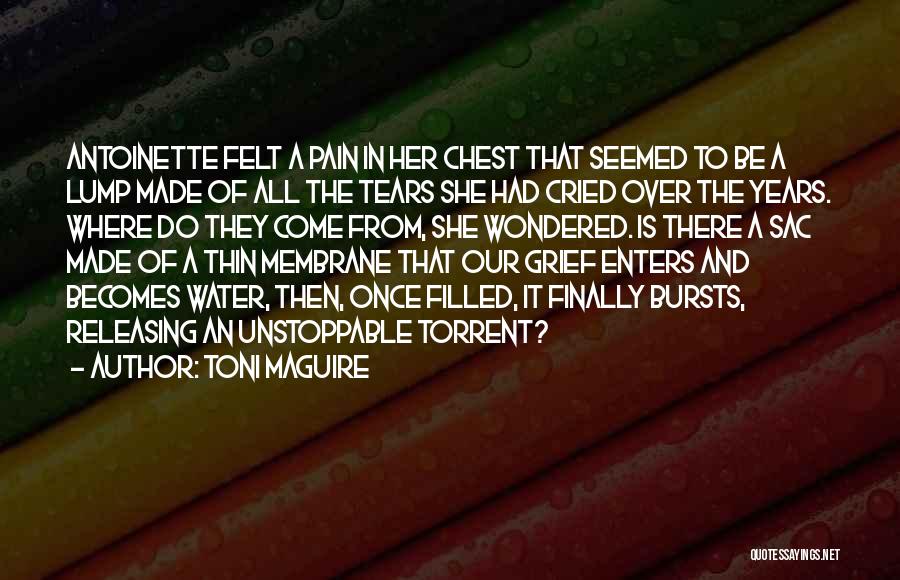 Toni Maguire Quotes: Antoinette Felt A Pain In Her Chest That Seemed To Be A Lump Made Of All The Tears She Had