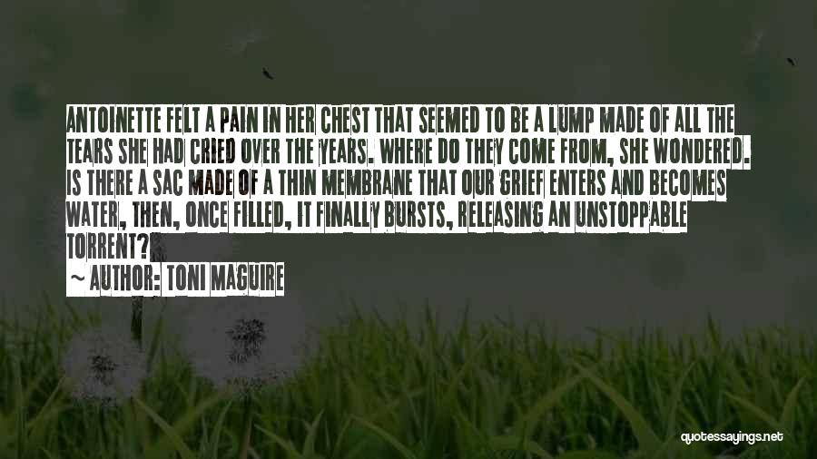 Toni Maguire Quotes: Antoinette Felt A Pain In Her Chest That Seemed To Be A Lump Made Of All The Tears She Had