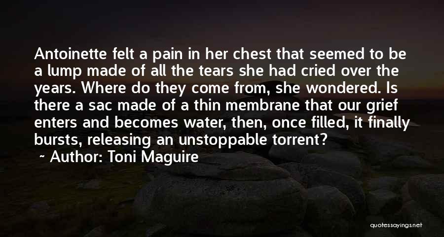 Toni Maguire Quotes: Antoinette Felt A Pain In Her Chest That Seemed To Be A Lump Made Of All The Tears She Had